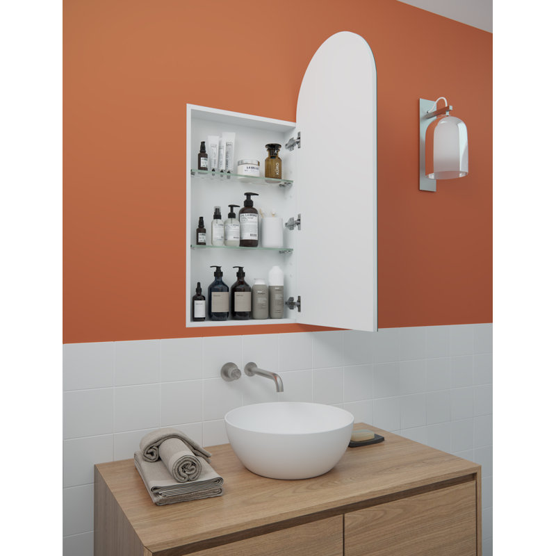 Glass Warehouse 18'' W 40'' H Recessed Frameless Medicine with